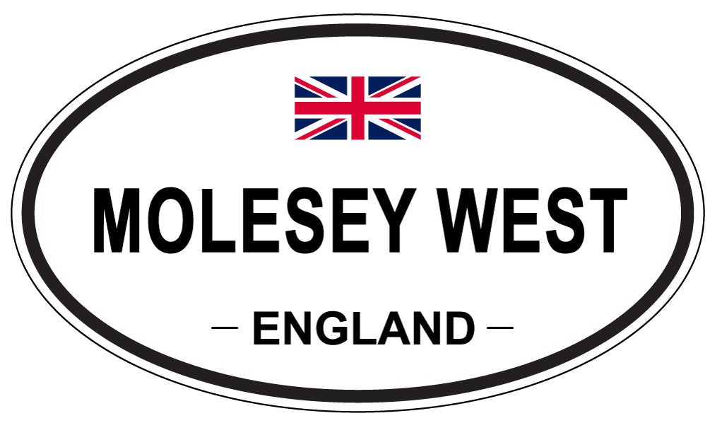 MOLESEY WEST, ENGLAND - Oval Sticker