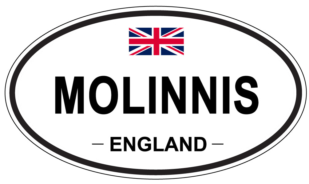 MOLINNIS, England - Oval Magnet
