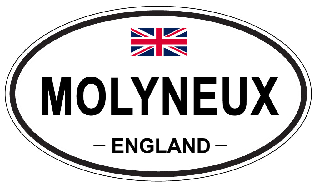 MOLYNEUX, ENGLAND - Oval Sticker