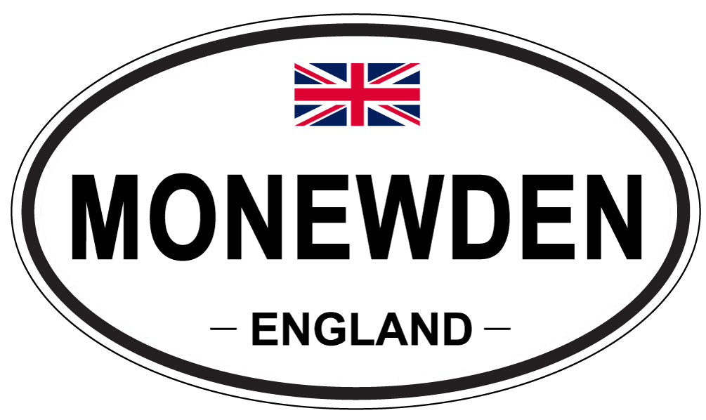 MONEWDEN, ENGLAND - Oval Sticker