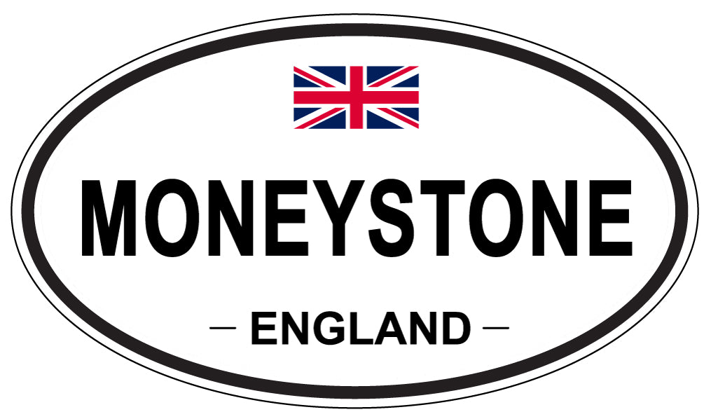 MONEYSTONE, ENGLAND - Oval Sticker
