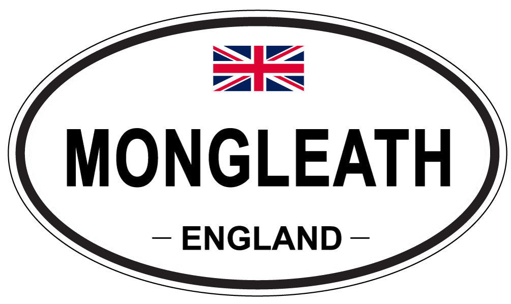 MONGLEATH, ENGLAND - Oval Sticker