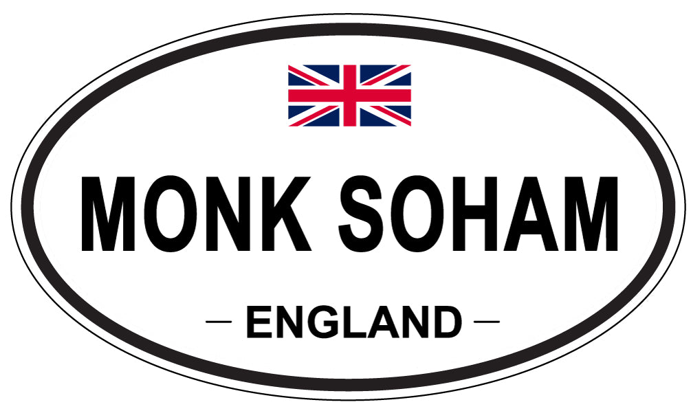 MONK SOHAM, ENGLAND - Oval Sticker