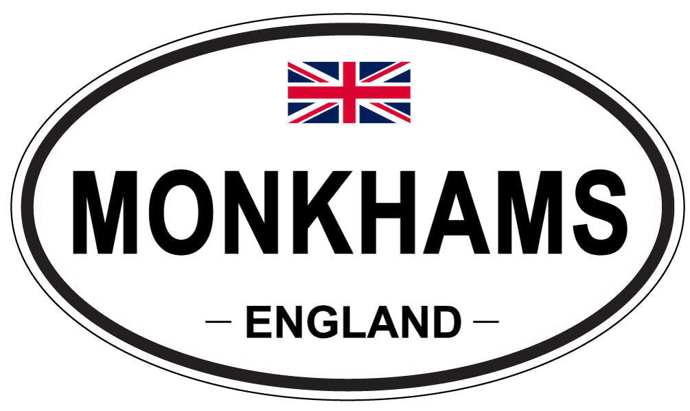 MONKHAMS, ENGLAND - Oval Sticker