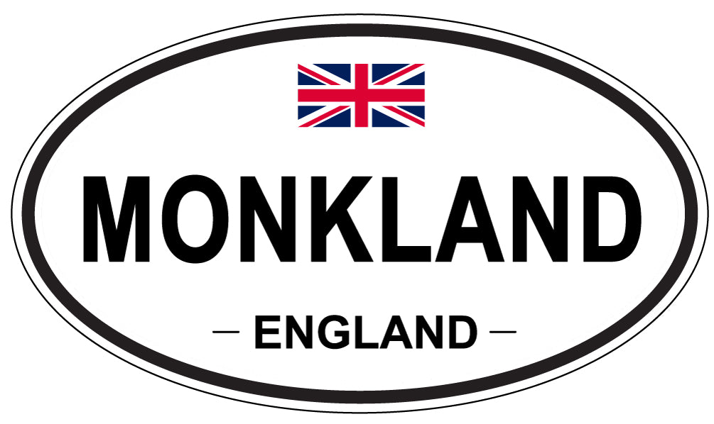 MONKLAND, ENGLAND - Oval Sticker