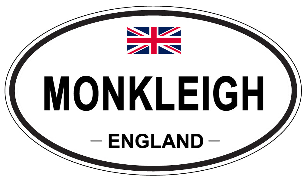 MONKLEIGH, ENGLAND - Oval Sticker