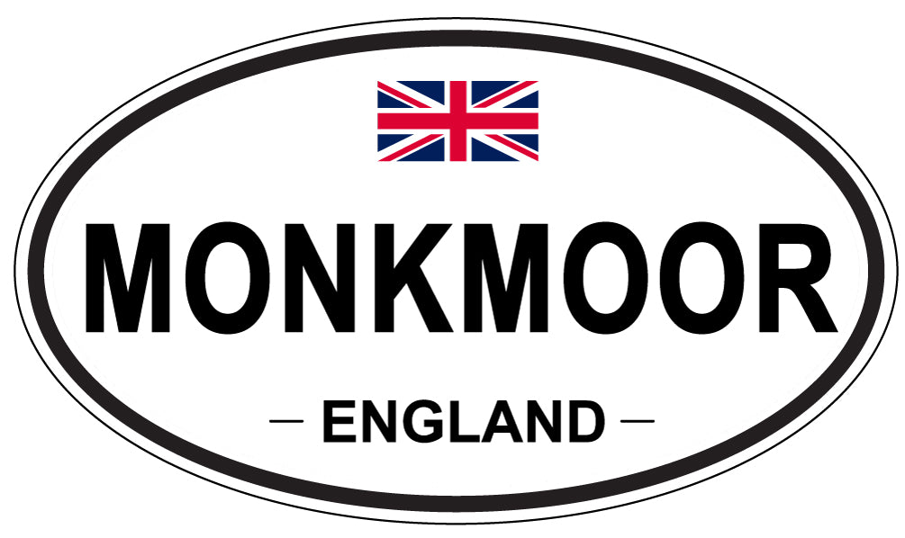 MONKMOOR, England - Oval Magnet