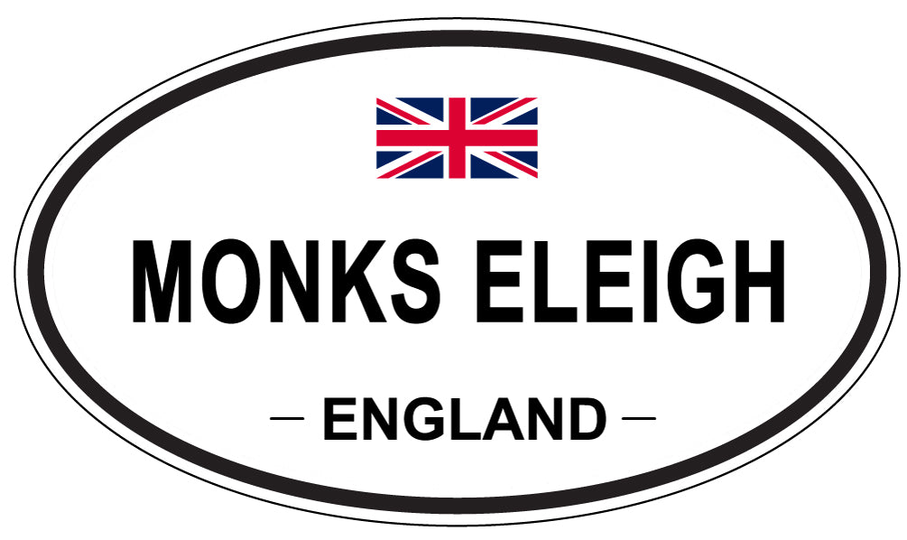MONKS ELEIGH, England - Oval Magnet