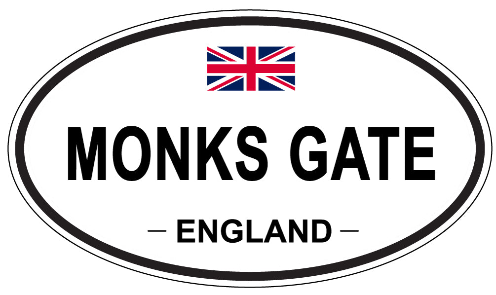 MONKS GATE, ENGLAND - Oval Sticker