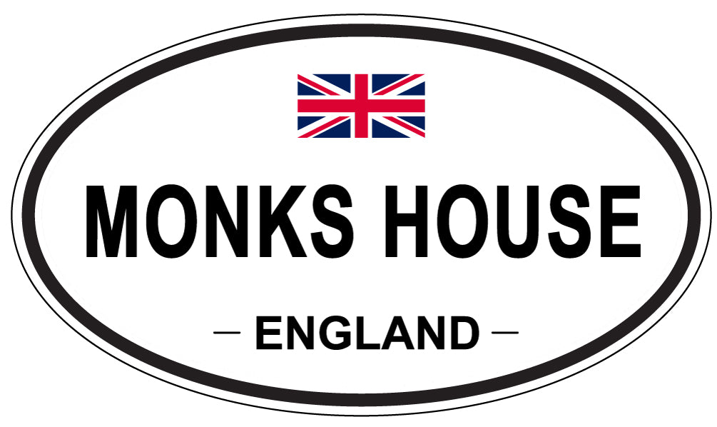 MONKS HOUSE, England - Oval Magnet
