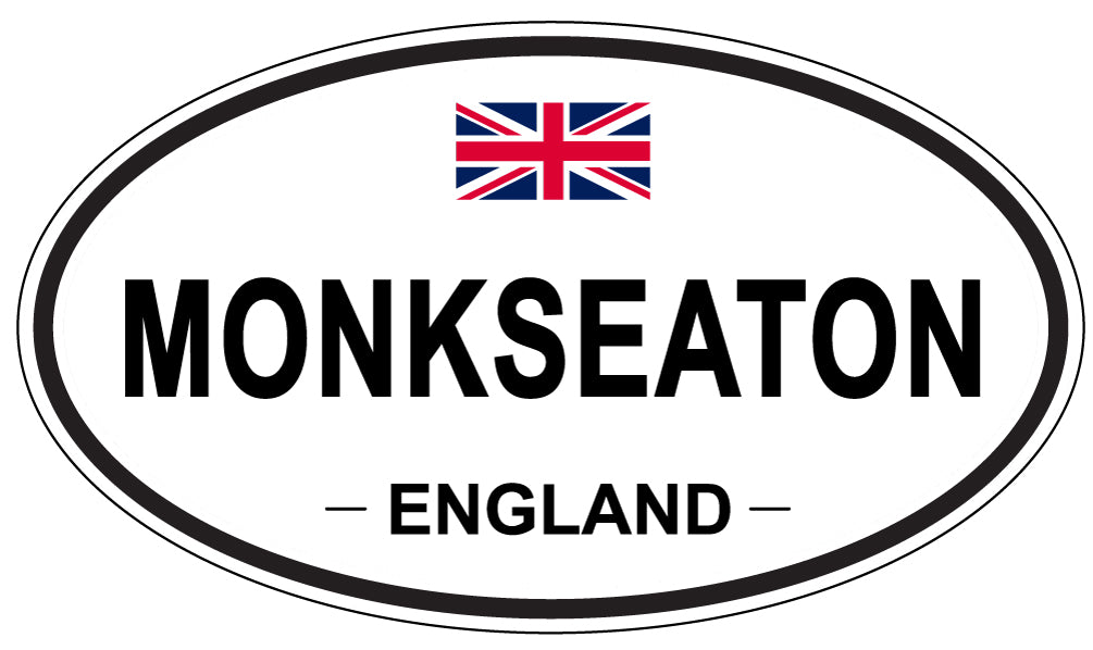 MONKSEATON, ENGLAND - Oval Sticker