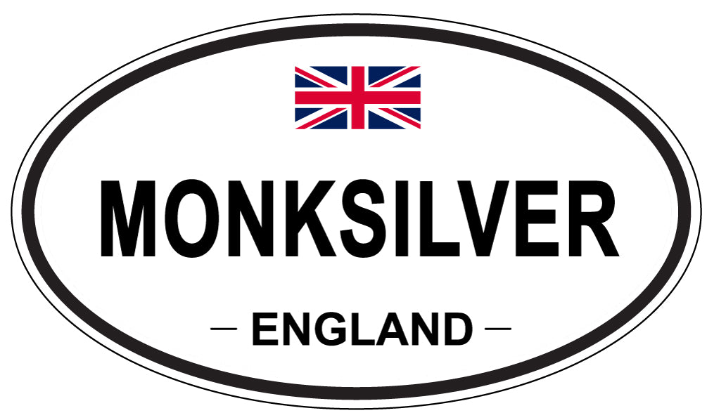 MONKSILVER, England - Oval Magnet