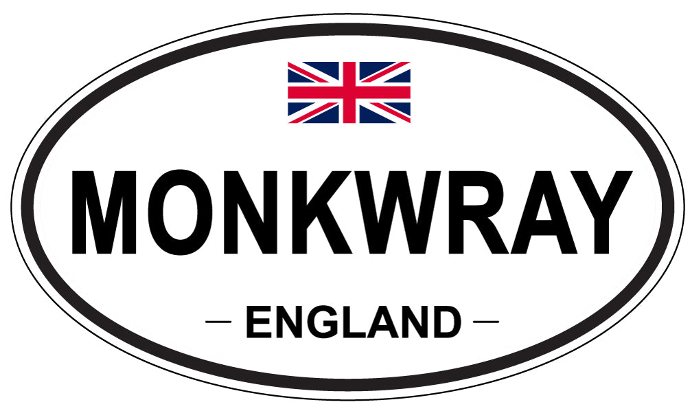 MONKWRAY, England - Oval Magnet