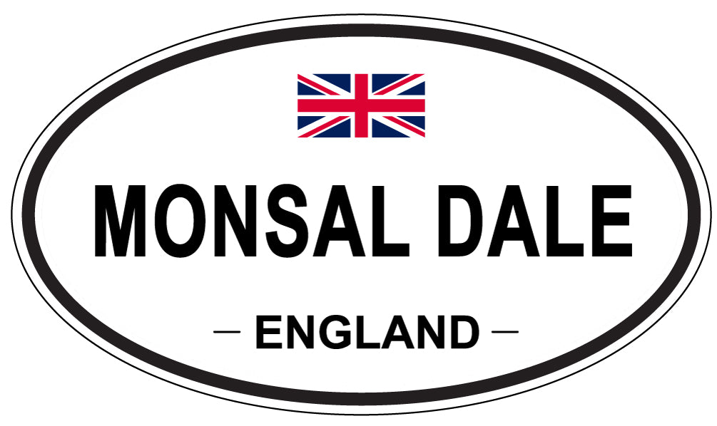 MONSAL DALE, ENGLAND - Oval Sticker