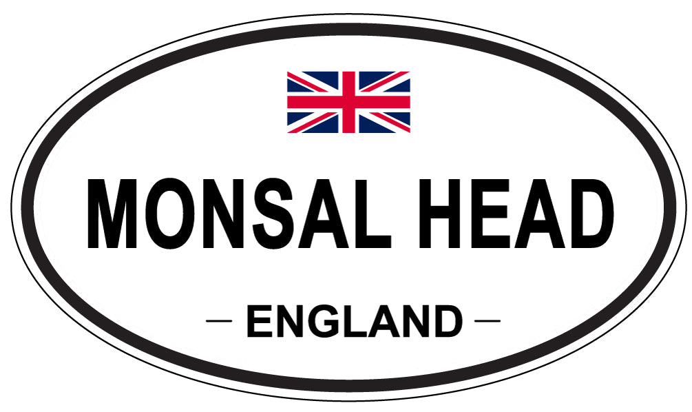MONSAL HEAD, ENGLAND - Oval Sticker