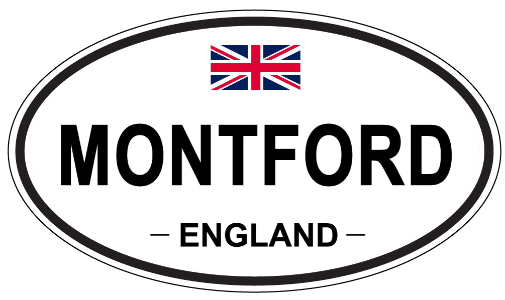 MONTFORD, England - Oval Magnet
