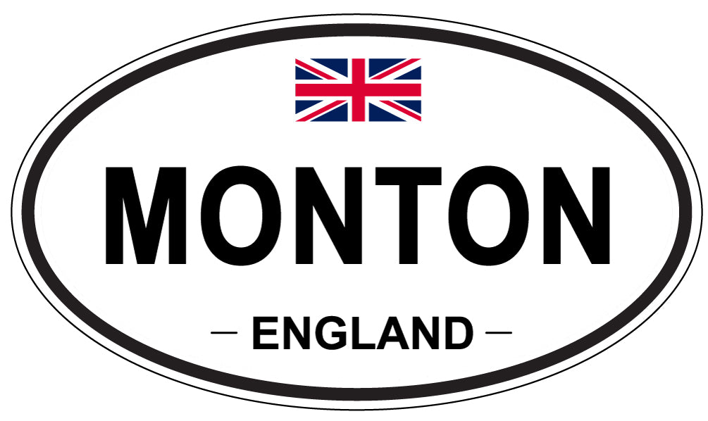 MONTON, England - Oval Magnet