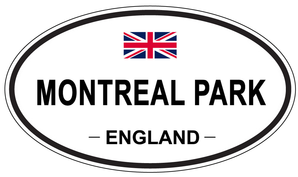MONTREAL PARK, England - Oval Magnet