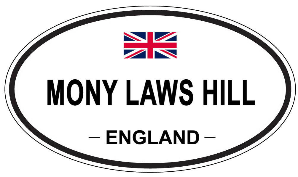 MONY LAWS HILL, England - Oval Magnet