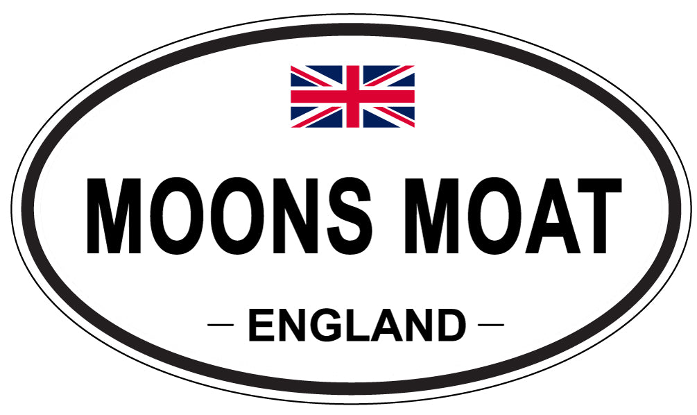 MOONS MOAT, England - Oval Magnet