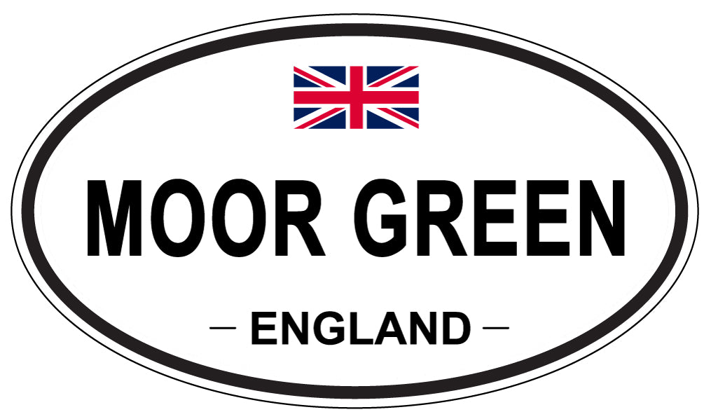 MOOR GREEN, England - Oval Magnet