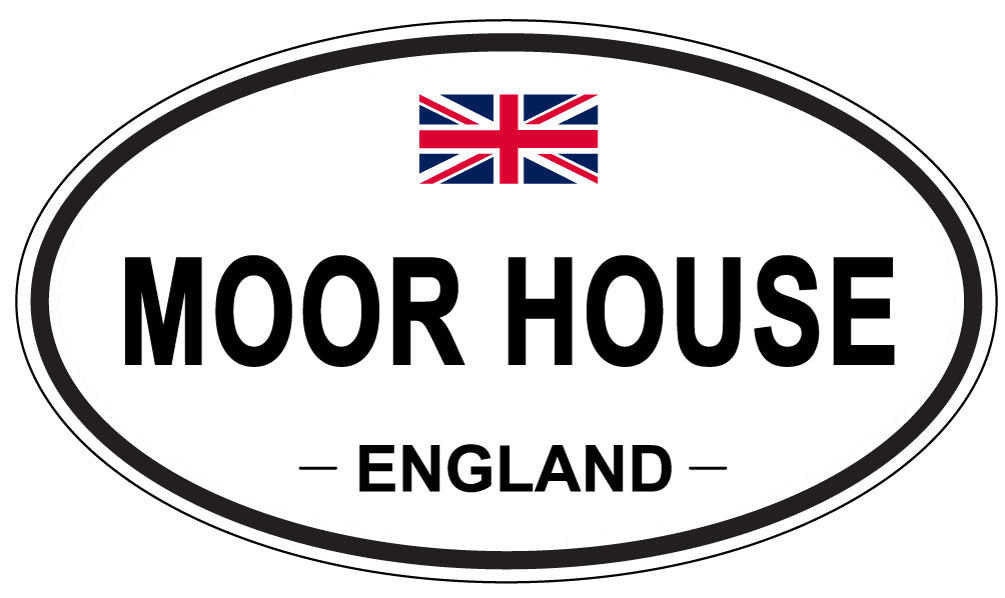 MOOR HOUSE, ENGLAND - Oval Sticker