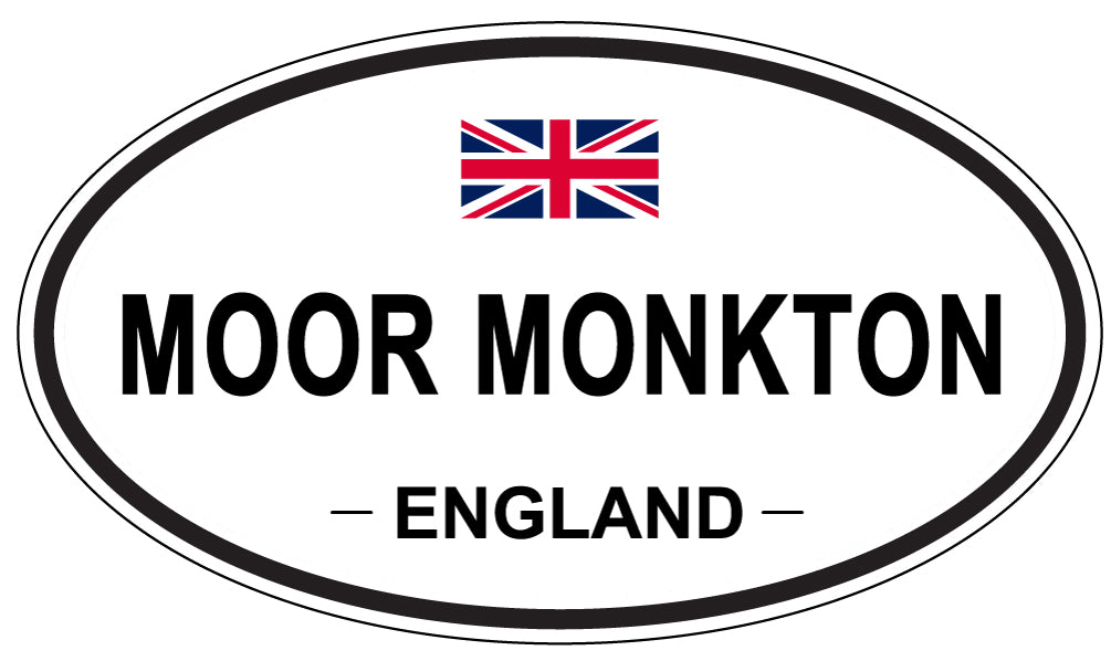 MOOR MONKTON, England - Oval Magnet