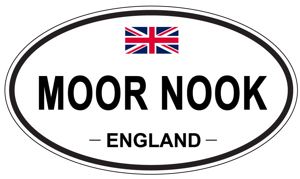 MOOR NOOK, England - Oval Magnet