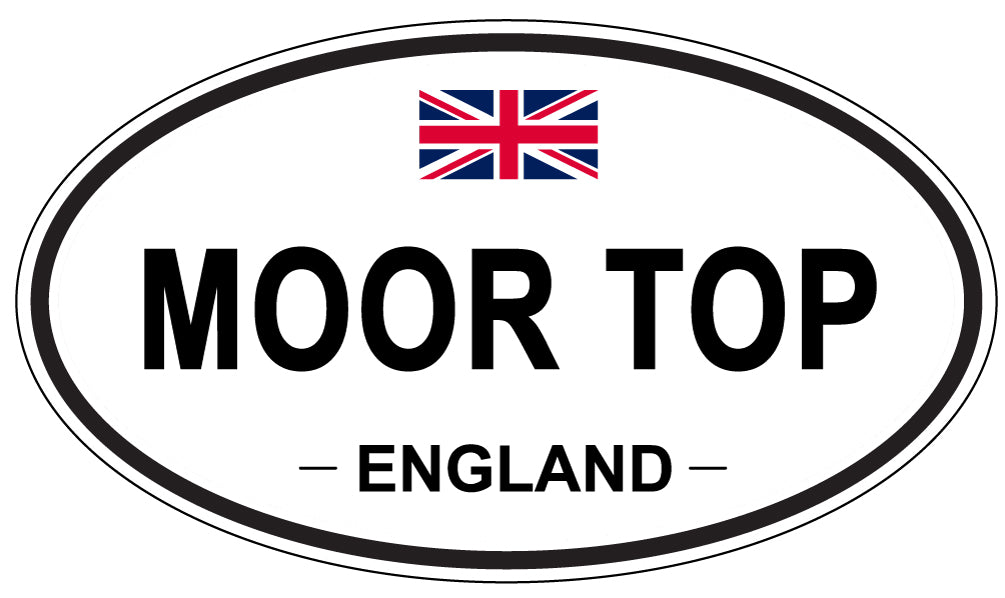 MOOR TOP, England - Oval Magnet