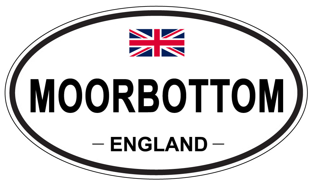 MOORBOTTOM, England - Oval Magnet