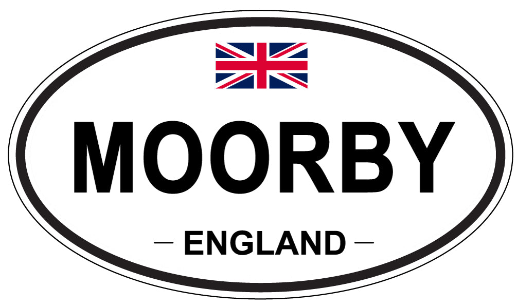 MOORBY, England - Oval Magnet
