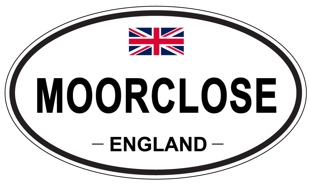 MOORCLOSE, ENGLAND - Oval Sticker