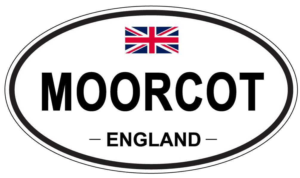 MOORCOT, ENGLAND - Oval Sticker