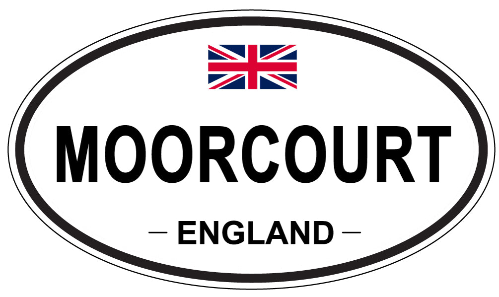 MOORCOURT, ENGLAND - Oval Sticker