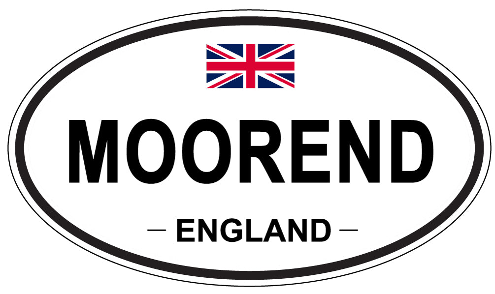 MOOREND, ENGLAND - Oval Sticker