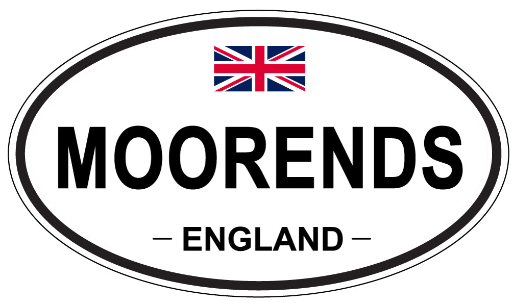 MOORENDS, ENGLAND - Oval Sticker