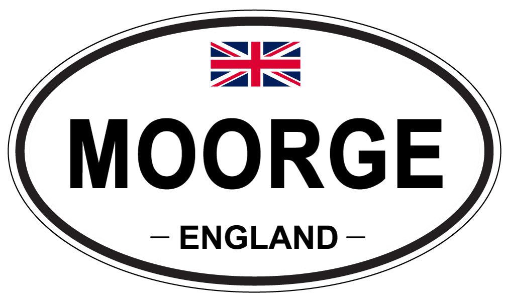 MOORGE, England - Oval Magnet