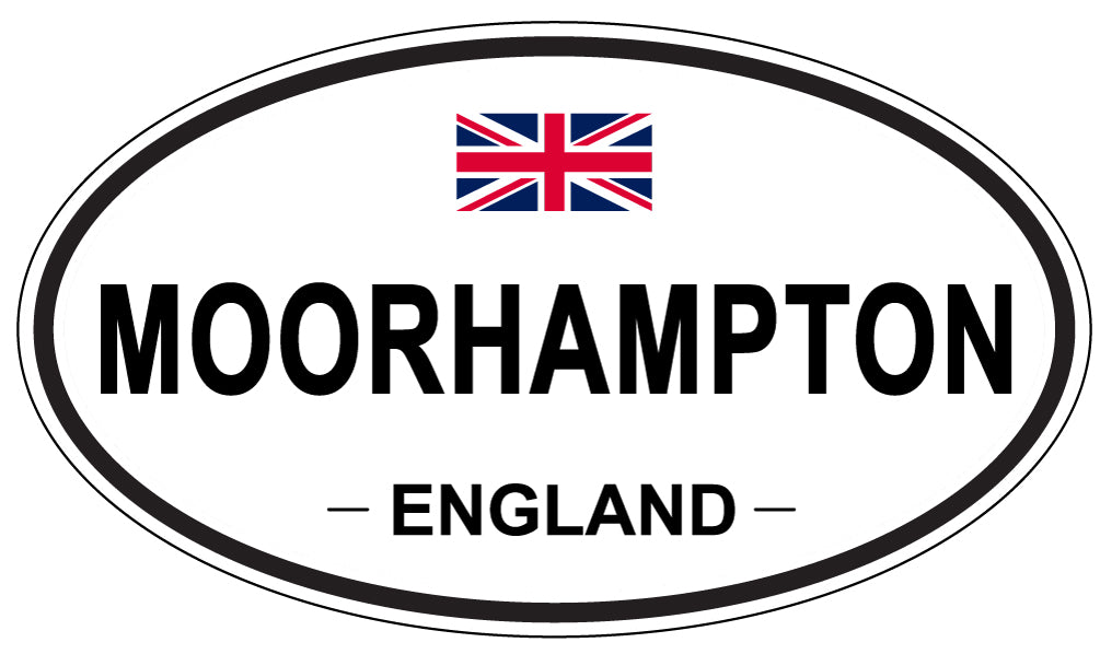 MOORHAMPTON, ENGLAND - Oval Sticker