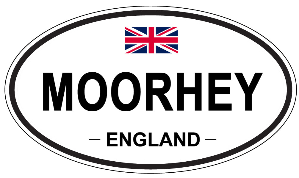 MOORHEY, England - Oval Magnet