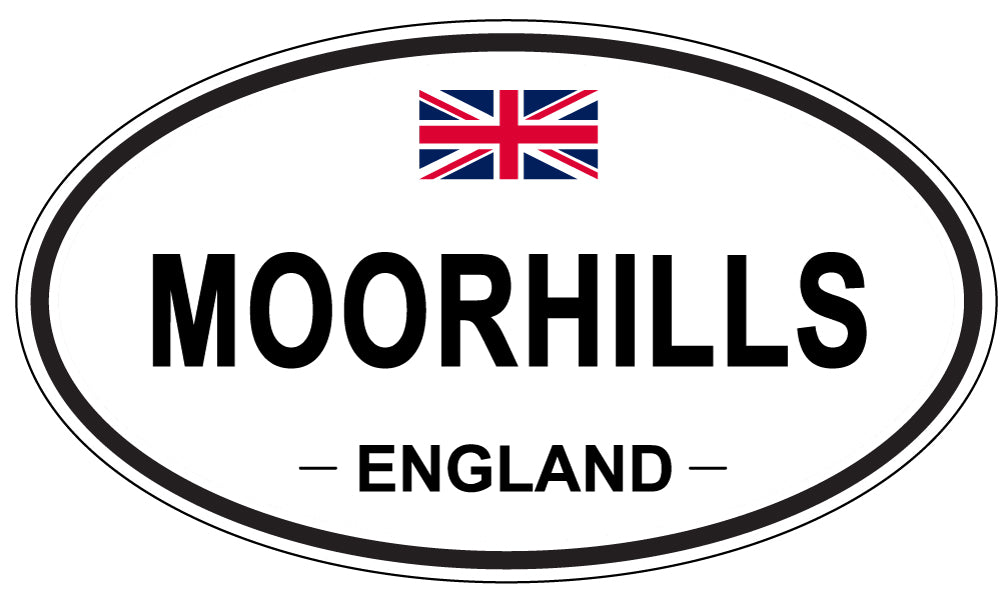 MOORHILLS, ENGLAND - Oval Sticker
