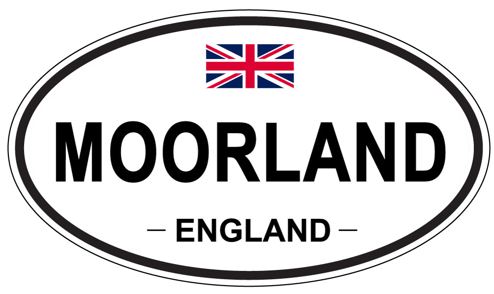 MOORLAND, ENGLAND - Oval Sticker