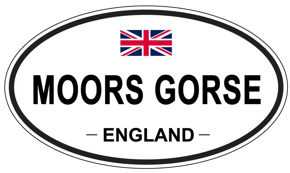 MOORS GORSE, ENGLAND - Oval Sticker