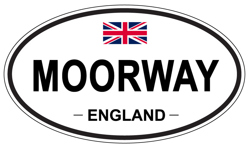 MOORWAY, England - Oval Magnet
