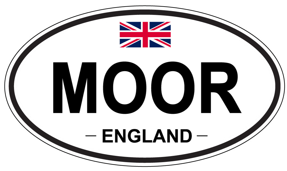 MOOR, England - Oval Magnet