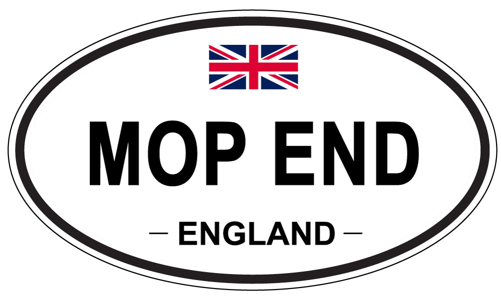 MOP END, England - Oval Magnet