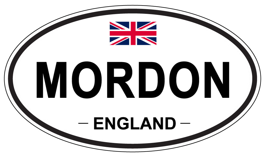 MORDON, England - Oval Magnet