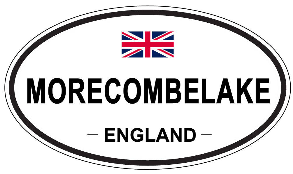 MORECOMBELAKE, ENGLAND - Oval Sticker