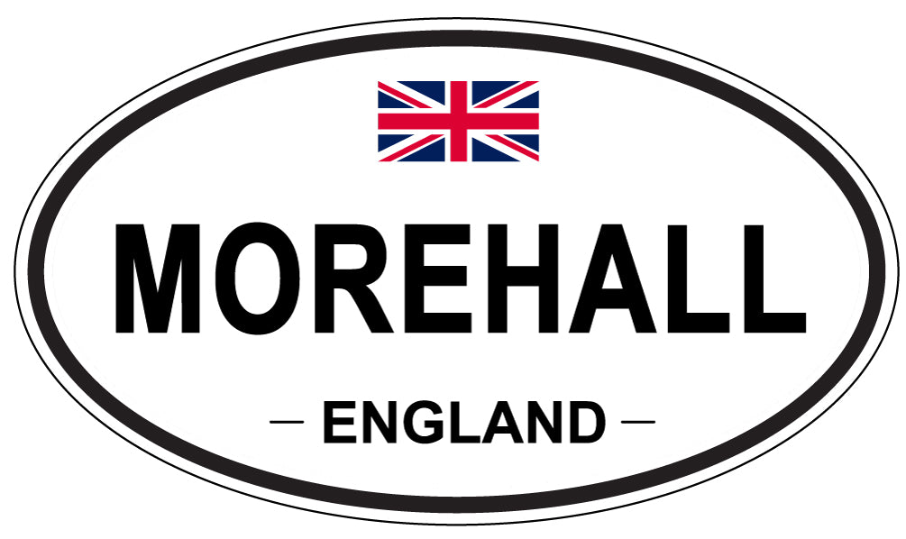 MOREHALL, ENGLAND - Oval Sticker