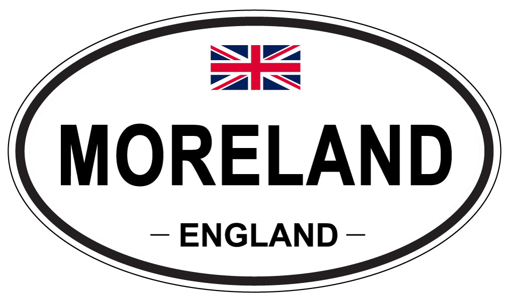 MORELAND, England - Oval Magnet