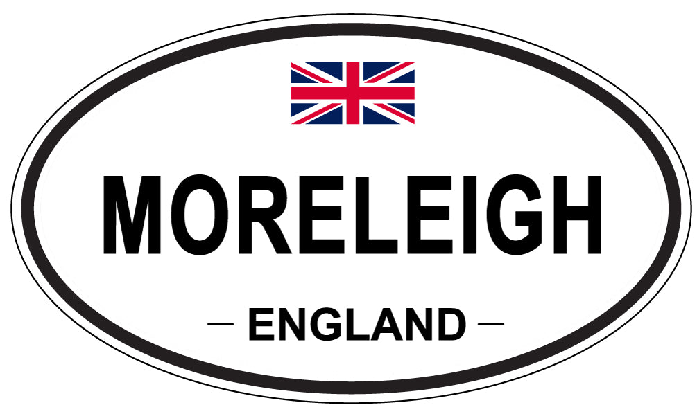 MORELEIGH, ENGLAND - Oval Sticker